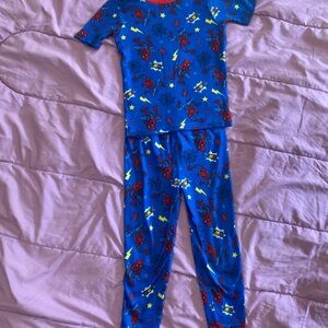 Marvel Blue and Red Superhero Kids Pajama Set